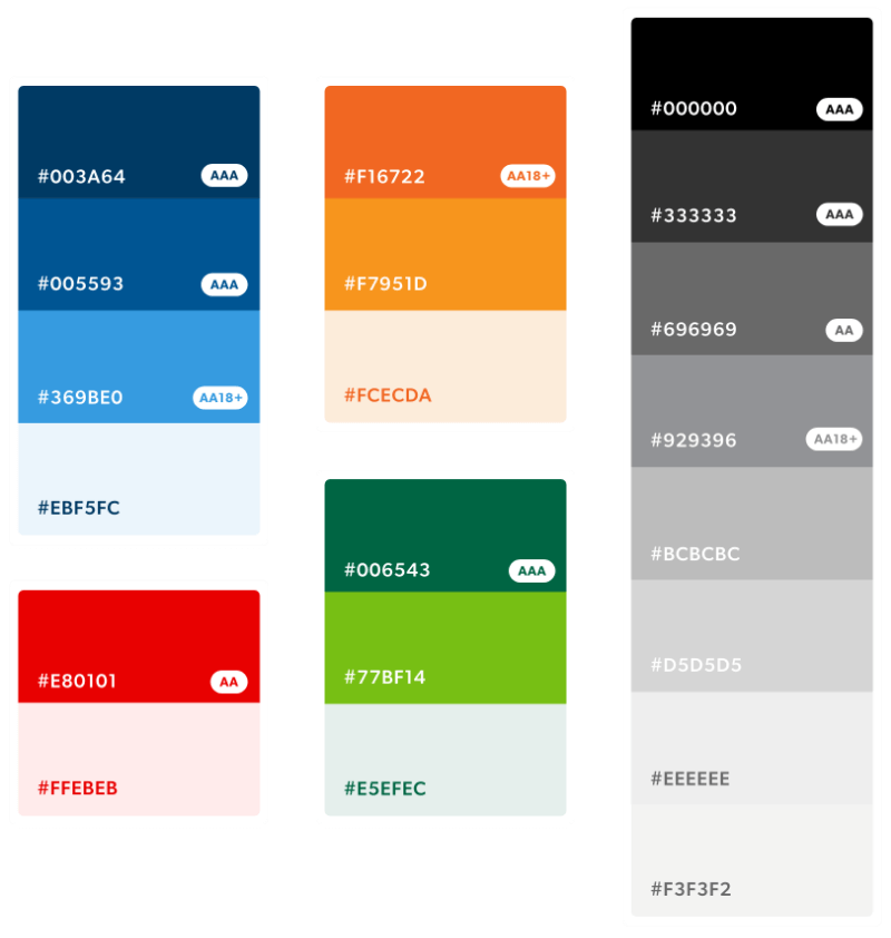 BCF Colour Palette